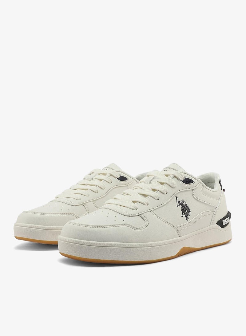 U.S. Polo Assn. Men's White Sneakers - Classic Design with Accents, Comfortable Casual Shoes for Everyday Style - Image 5