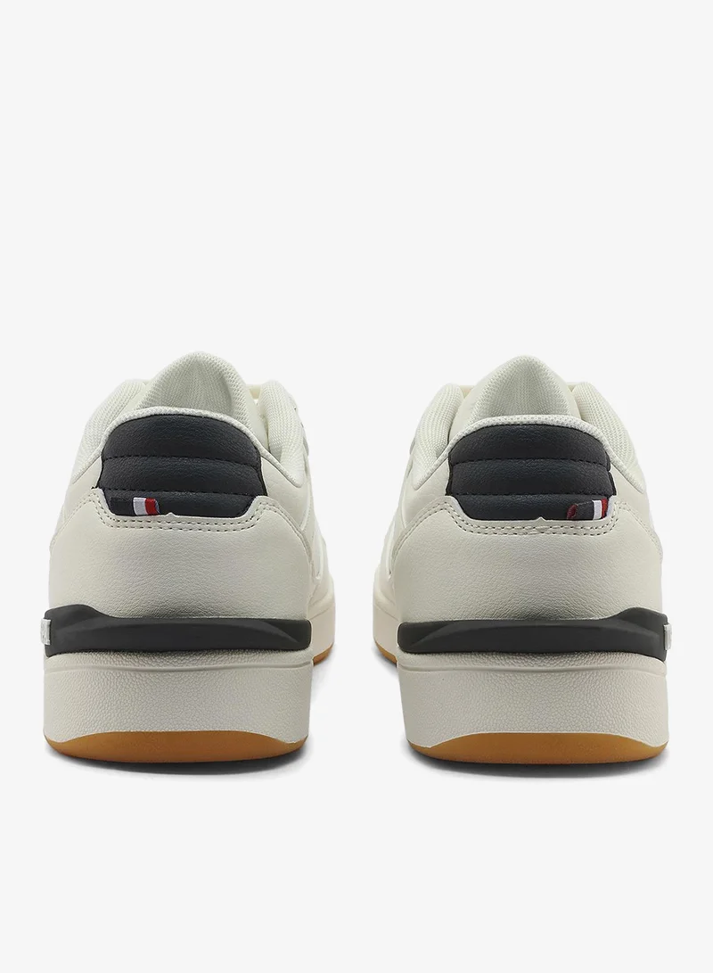 U.S. Polo Assn. white Men's White Sneakers - Classic Design with Accents, Comfortable Casual Shoes for Everyday Style for Men | Best Price UAE