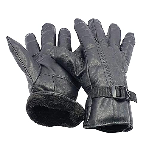 ZaySoo Unisex Gloves Winter/Leather/Waterproof/Snowboard Ski/Velvet Touch Screen - Image 5