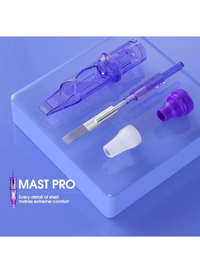 IOLITE Tattoo Needles - Mast Pro 1203RL Tattoo Cartridge Needles 0.35mm Round Liner | Sterile Disposable Professional Tattoo Machine Needles Box of 20 | SPMU Semi Permanent Makeup & Tattoo Art Supplies - Image 5