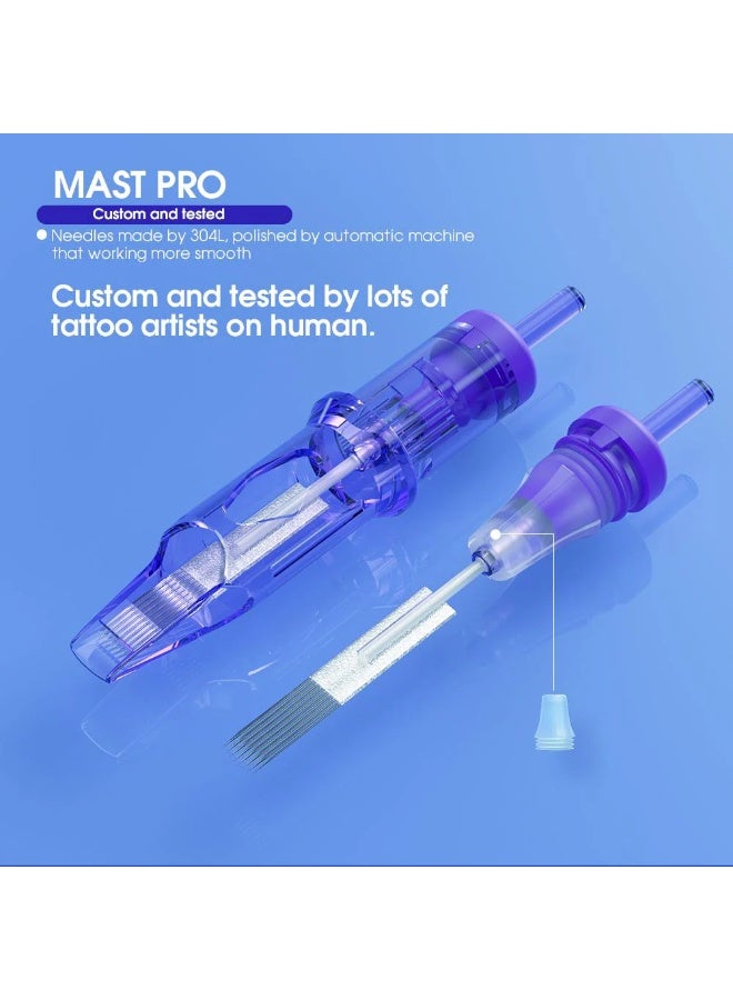 IOLITE Tattoo Needles - Mast Pro 1203RL Tattoo Cartridge Needles 0.35mm Round Liner | Sterile Disposable Professional Tattoo Machine Needles Box of 20 | SPMU Semi Permanent Makeup & Tattoo Art Supplies - Image 3