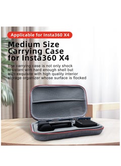 Generic Portable Carrying Case for Insta360 X4 EVA Hard Shell Carrying Storage Bag Protector Travel Case Handbag with Mesh Pocket Camera Accessories  - Image 2