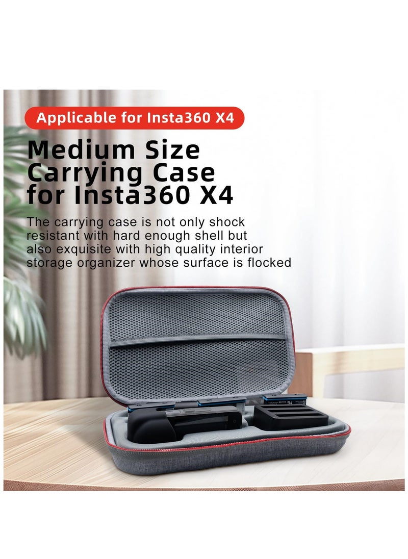 Generic - Portable Carrying Case for Insta360 X4 EVA Hard Shell Carrying Storage Bag Protector Travel Case Handbag with Mesh Pocket Camera Accessories - Image 1
