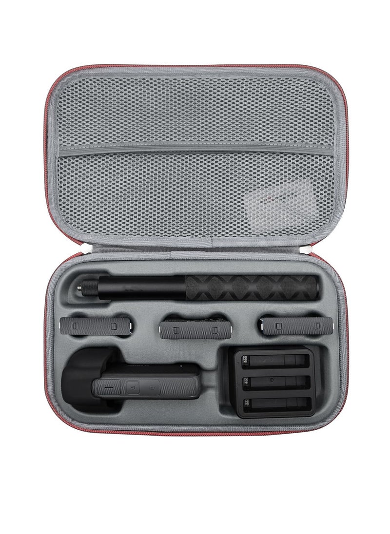 Generic - Portable Carrying Case for Insta360 X4 EVA Hard Shell Carrying Storage Bag Protector Travel Case Handbag with Mesh Pocket Camera Accessories - Image 1