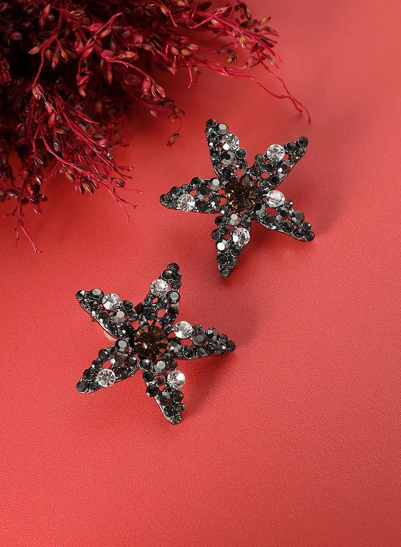 SOHI Ethereal Starfish Artificial Stud Earring Jewellery