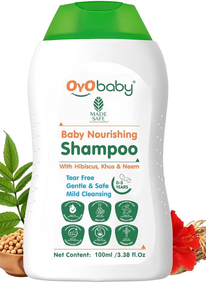 OYO BABY - OYO BABY® Baby No More Tears Baby Shampoo for Newborn Babies 100ml - Image 1