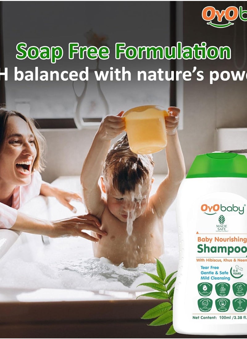 OYO BABY - OYO BABY® Baby No More Tears Baby Shampoo for Newborn Babies 100ml - Image 1