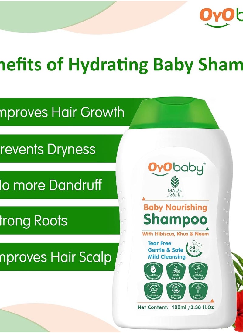 OYO BABY - OYO BABY® Baby No More Tears Baby Shampoo for Newborn Babies 100ml - Image 1
