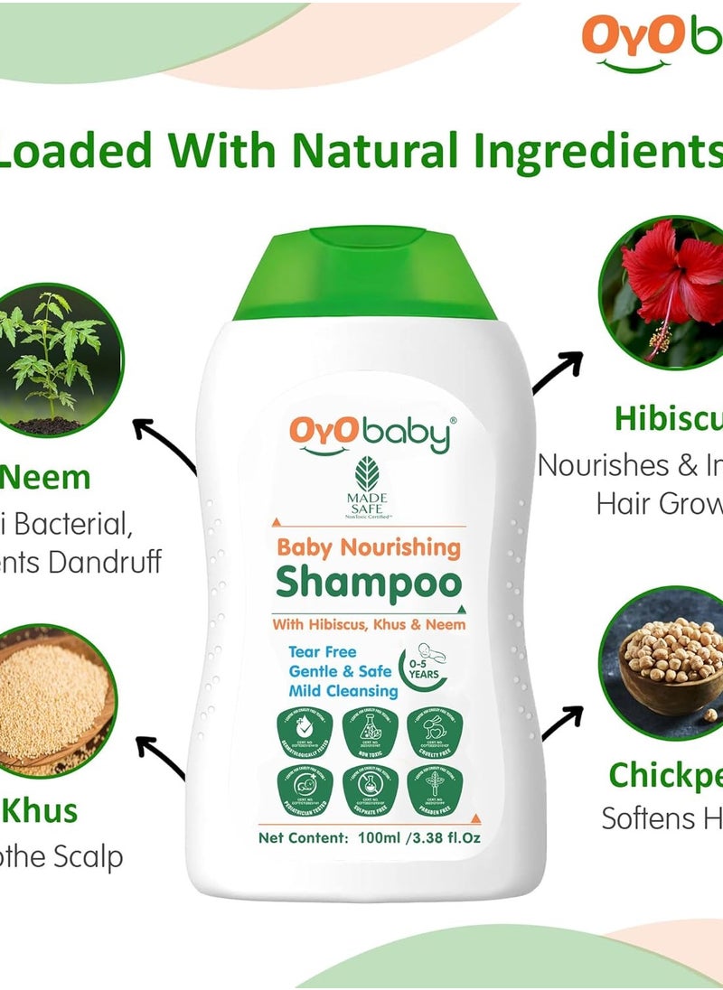 OYO BABY - OYO BABY® Baby No More Tears Baby Shampoo for Newborn Babies 100ml - Image 1