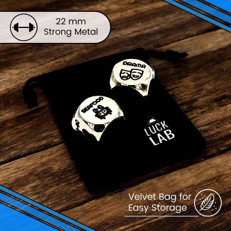 Luck Lab Date Decider Dice - Date Night Decider with Velvet Storage Bag (Dinner & A Movie Decider Dice) - Image 3