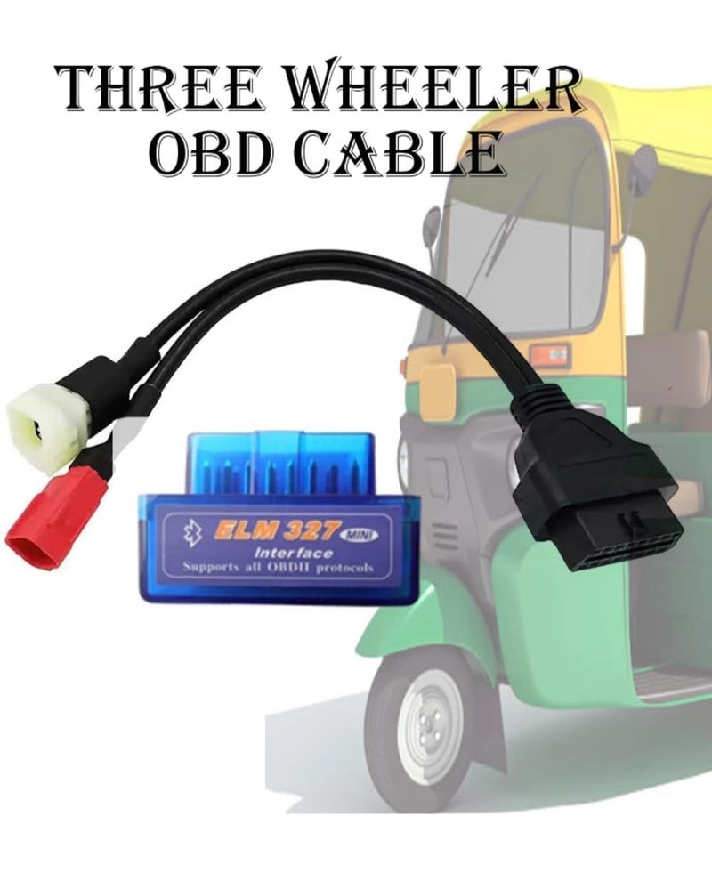 OBDKING OBD Cable for Three Wheeler Auto OBD Cable for bs6 bs7 - Image 2