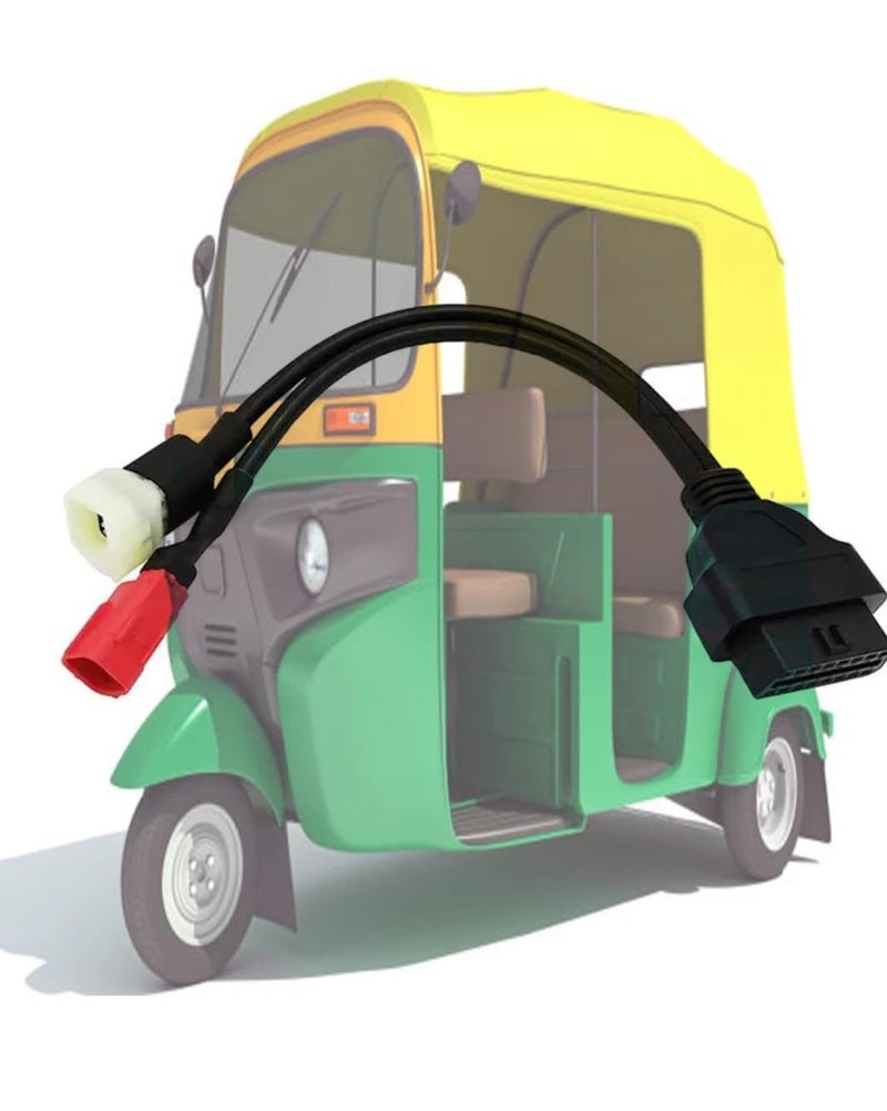 OBDKING OBD Cable for Three Wheeler Auto OBD Cable for bs6 bs7 - Image 1
