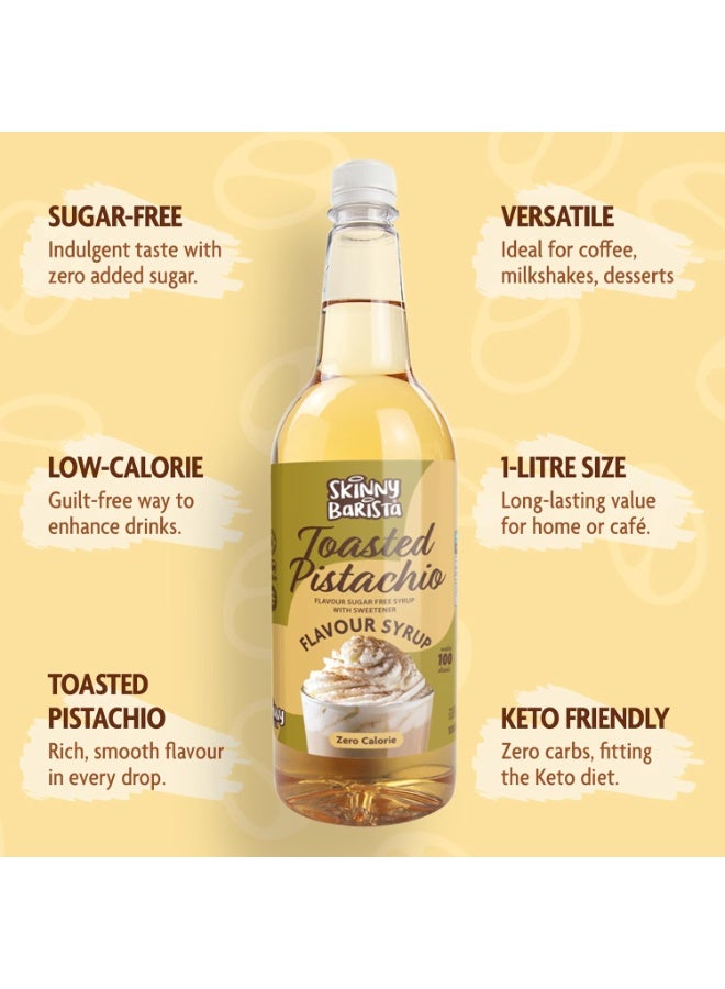 ذا سكيني فود كو Skinny Food Barista Toasted Pistachio Syrup 1L - Image 5