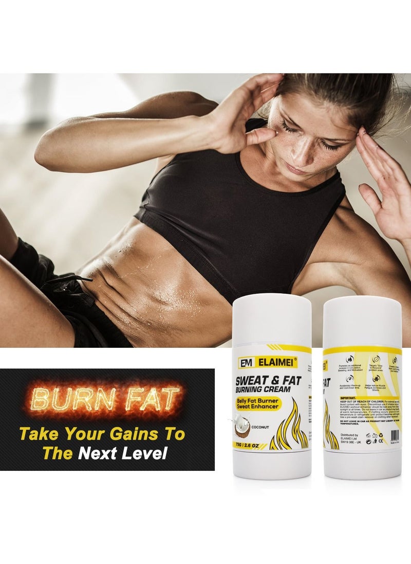 Elaimei - Fat Burning Cream For Belly Pro Ignite Sweat Cream For Men and Women Thermogenic Weight Loss Workout Slimming Workout Enhancer Makes You Sweat Faster & Harder Unisex Cream (75g) - Image 1