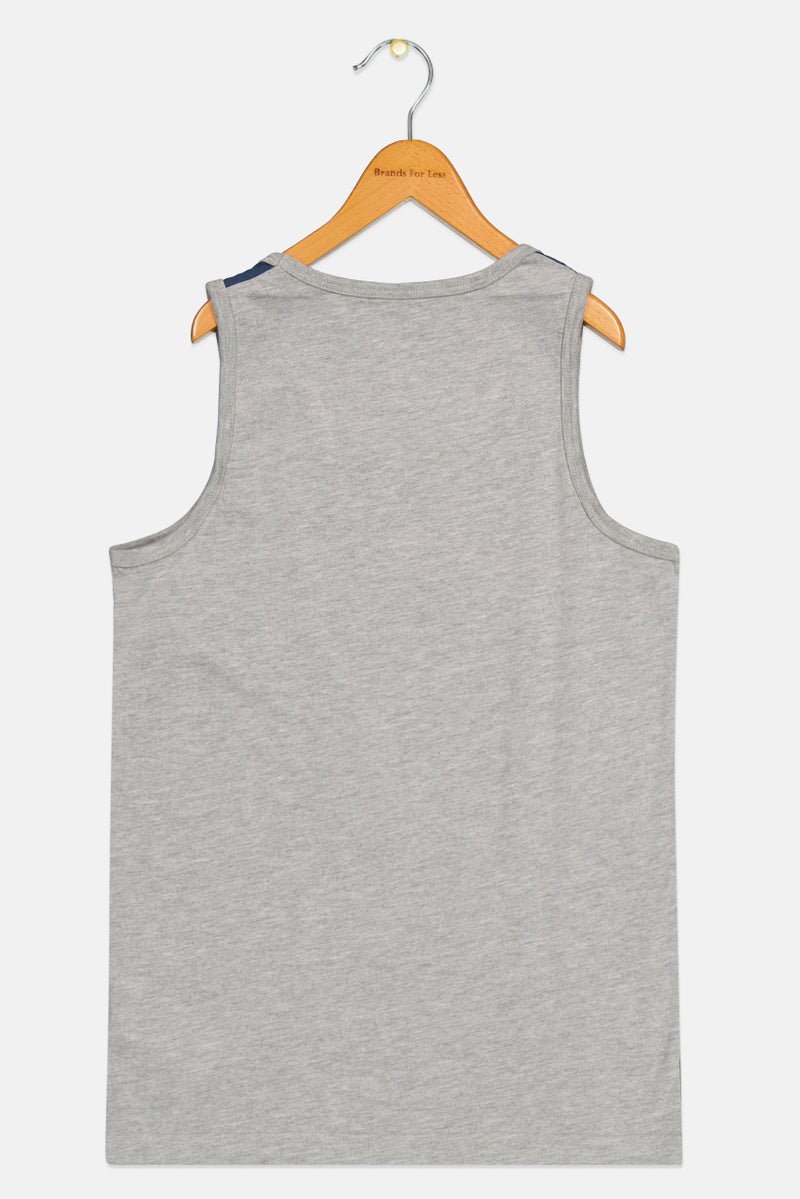 CONVERSE Kids Boy Graphic Print Sleeveless Vest, Navy Blue - Image 2