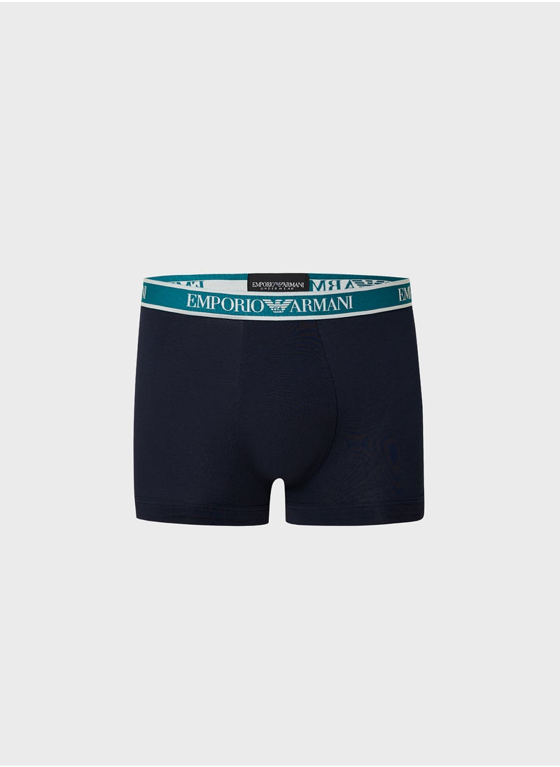 EMPORIO ARMANI 3 Pack Logo Band Boxers  - Image 2