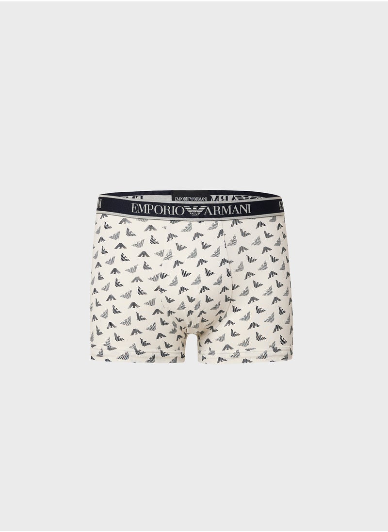 EMPORIO ARMANI 3 Pack Logo Band Boxers  - Image 4