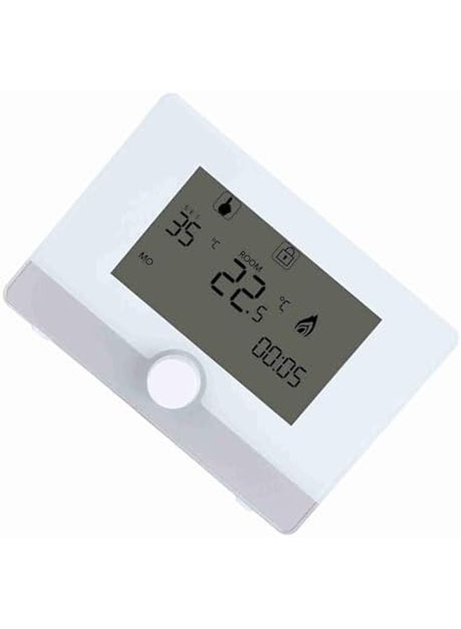 White Programmable Thermostat Temperature Controller 5 35C Easy Weekly Programming Energy Saving - Image 3
