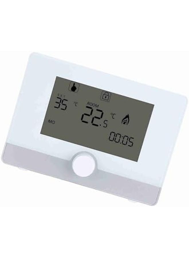 White Programmable Thermostat Temperature Controller 5 35C Easy Weekly Programming Energy Saving - Image 4