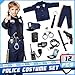 Joycover Police Costume for Kids Career Day Officer Costume for Boys Girls with Toy Accessories Toddler Kids Halloween Costumes Cop Outfit Kit for Halloween Dress Up Pretend Roleplay L - Image 4