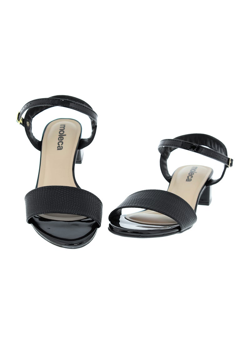 MOLECA Mid Heels Sandals for Women – Sling Back Heel Sandals for Girls with Ankle Strap - Image 4