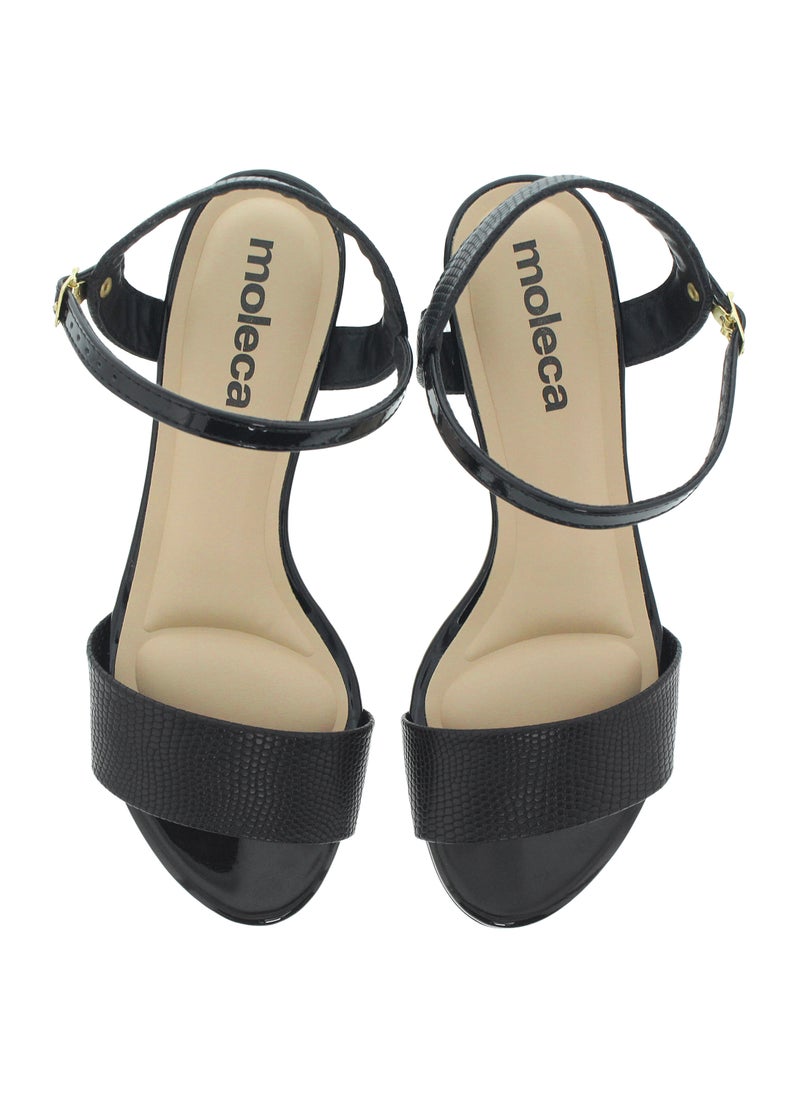 MOLECA Mid Heels Sandals for Women – Sling Back Heel Sandals for Girls with Ankle Strap - Image 5
