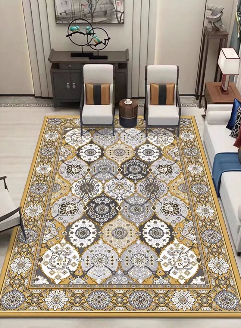 شاربدو سميكة الرجعية بوهو السجاد الناعمة خمر البوهيمي العرقية منطقة البساط غرفة المعيشة غرفة نوم داخلي الفارسي سجاد أرضية 160*230 سنتيمتر - Image 1