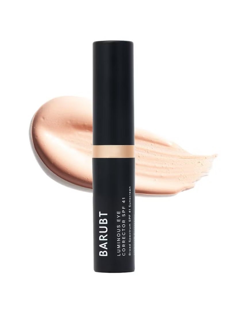 BARUBT Luminous Eye Corrector SPF 41, Under Eye Color Corrector for Dark Circles, Anti-Aging Tinted Eye Cream, Hydrating Eye Serum with Peach Undertone FSA/HSA Eligible, Fair - Image 1