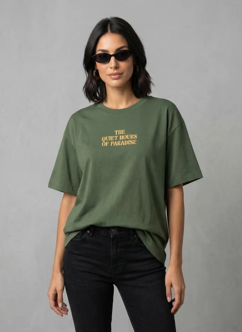 NOBERO Nobero Oversized Graphic Print T-shirt