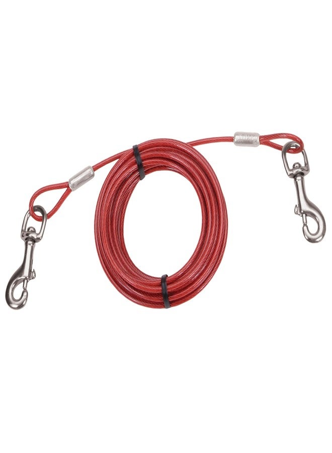 Coastal Pet Titan Heavy Cable Dog Tie Out - Heavy-Duty Dog Tie Out Cable - Cable Tie Out for Dogs up to 80 lbs - Rust-Resistant Pet Tie Out Cable - Quality Dog Supplies - 15' - Image 1