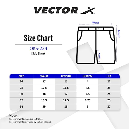 Vector X OKS-224 Kids Compression Half Bottom Shorts (26, Black) - Image 4