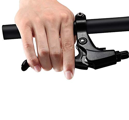 Freefly Free-fly 1 Pair Universal Full Aluminum Alloy Bicycle Brake Handle Mountain Road Bike V-Type Brake Lever 2.2cm Diameter (Black) - Image 3