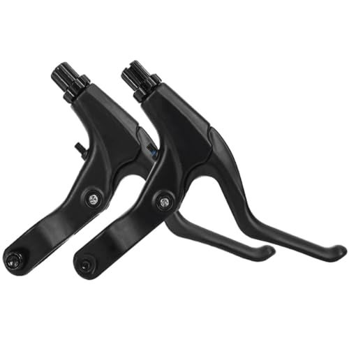 Freefly Free-fly 1 Pair Universal Full Aluminum Alloy Bicycle Brake Handle Mountain Road Bike V-Type Brake Lever 2.2cm Diameter (Black) - Image 1