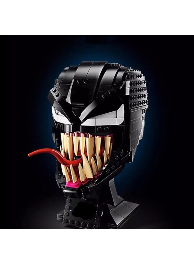 general Venom helmet model assembled small particle building block toys children's educational toys assembled game gifts for family and friends - Image 1