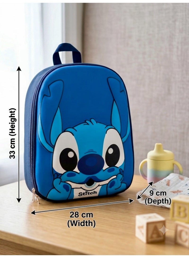 STITCH kids backpack stitch,3D raised relief,33x28x9 cm,for nursery and preschool - Image 3
