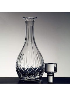 RCR Crystal Red Wine Decanter With Airtight Geometric Stopper - 100% Lead-Free Crystal Glass Wine Carafe, Perfect Wine Gift, Wine Accessories, Barware For Wedding, Anniversary, Christmas (900ml)  - Image 2