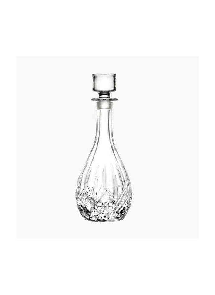 RCR - Crystal Red Wine Decanter With Airtight Geometric Stopper - 100% Lead-Free Crystal Glass Wine Carafe, Perfect Wine Gift, Wine Accessories, Barware For Wedding, Anniversary, Christmas (900ml) - Image 1