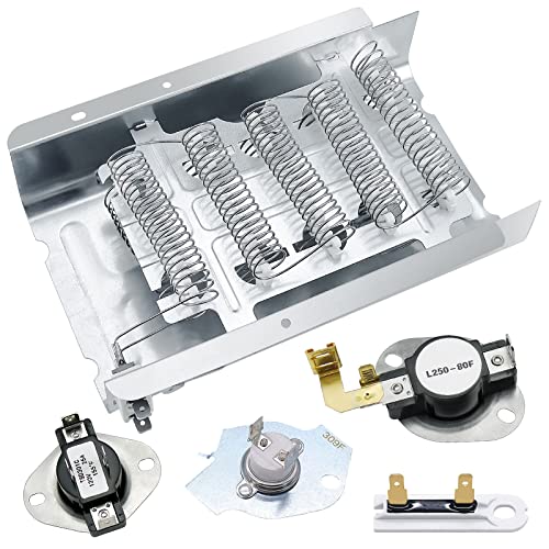 Blutoget 2025 UPGRADED 279838 4531017 W10724237 Dryer Heating Element Kit for Whirlpool Kenmore Maytag Dryer MEDX655DW1 WED4815EW1-3977393 3392519 Thermal Fuse 3977767 3387134 Cycling Thermostat by Blutoget - Image 1