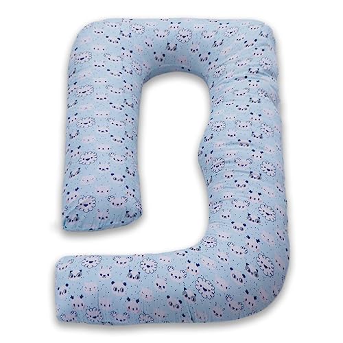 COOZLY G Shape Belly Back Pregnancy Pillow | G Shape Maternity Pillow With 100% Cotton Removable Covers | G Pregnancy Sleeping Pillow (Koala), Multicolor - Image 1