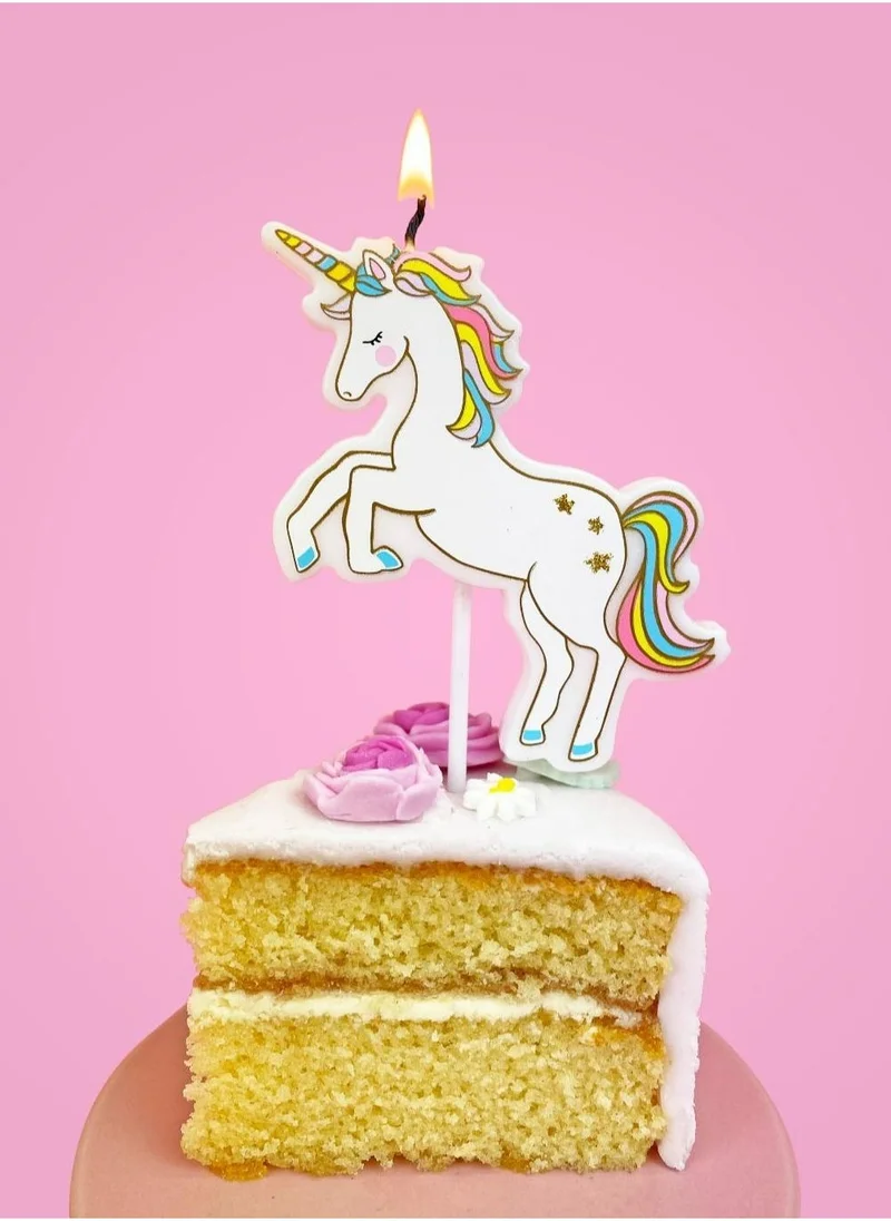 توكينج تيبلز Unicorn Birthday Candle
