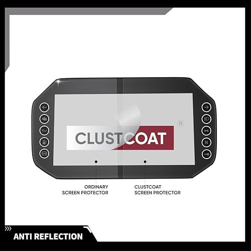 CLUSTCOAT Anti Reflection Motorcycle Dashboard Screen Protector for KTM Duke 200 2025+ / Duke 250 2025+ / Duke 390 2024+ / 250 Adventure 2025+ / 390 Adventure X 2025+ / 390 Adventure S 2025+ - Image 5