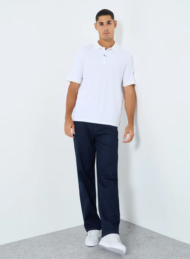Styli Styli Mid Rise Relaxed Fit Jeans