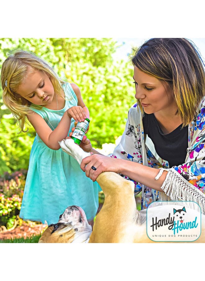 هاندي هاوند - بلسم مخالب الكلاب من Handy Hound - زبدة المخالب - واقي مخالب الكلاب المثالي وعلاج البشرة الجافة - مهدئ مغذي للمخالب والأنف والبشرة الجافة - بلسم مخالب آمن على اللعق يثق به الكلاب - صنع في الولايات المتحدة الأمريكية - 2 أونصة - Image 1