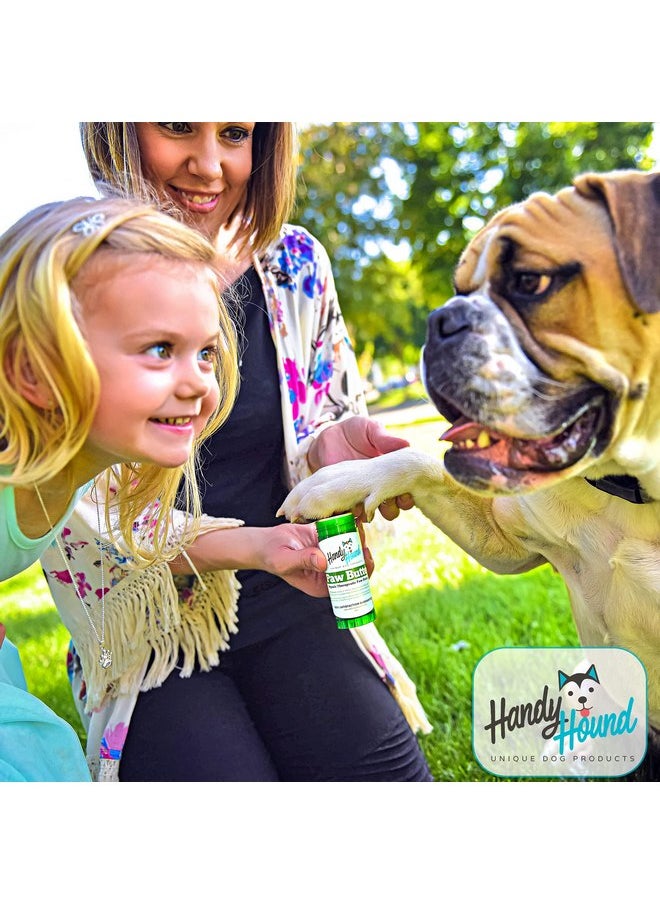 هاندي هاوند - بلسم مخالب الكلاب من Handy Hound - زبدة المخالب - واقي مخالب الكلاب المثالي وعلاج البشرة الجافة - مهدئ مغذي للمخالب والأنف والبشرة الجافة - بلسم مخالب آمن على اللعق يثق به الكلاب - صنع في الولايات المتحدة الأمريكية - 2 أونصة - Image 1