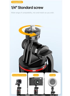 Generic 53 Inches Selfie Sticks Tripod,Separate design smartphone tripod Stand with Wireless Remote Control and Double fill light Portable Retractable Cell Phone Tripod for iPhone/Samsung/GoPro/Android Phone  - Image 2