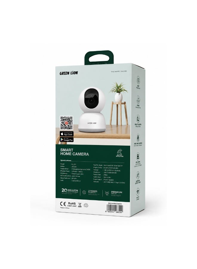 GreenLion Green Lion Smart Home Camera GL-IC1 | 2MP 1080p WiFi Security Camera with Motion Detection, Night Vision, Two-Way Audio & Pan/Tilt View - Image 2