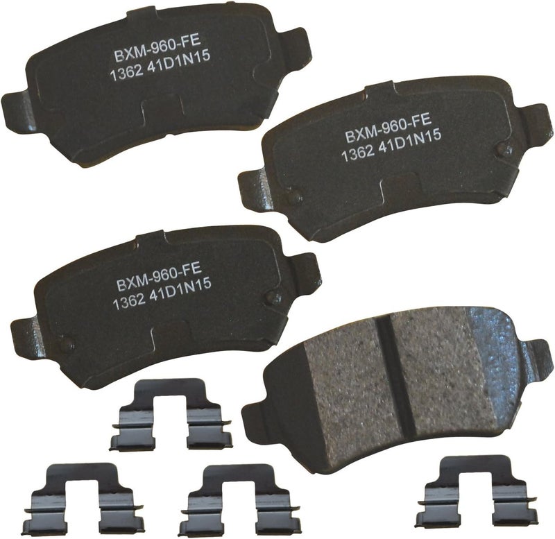 Bendix Premium SBM1362 Semi-Metallic Rear Brake Pads for Chevrolet Astra 2008-2006, Meriva 2008-2007, Zafira 2006-2002, Saturn Astra 2009-2008 - Image 1