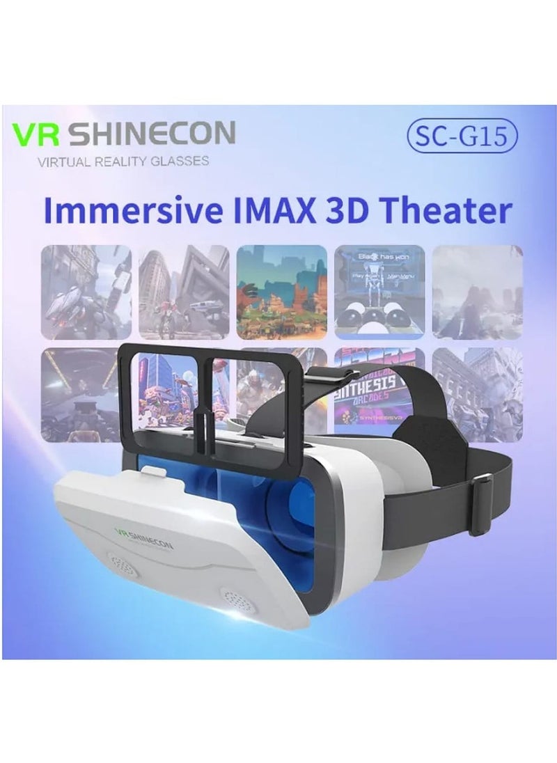Shinecon - VR Glasses 3D Virtual Reality Head Wearing Gaming Digital Glasses for 4.5-7 inch Smartphones - Image 1