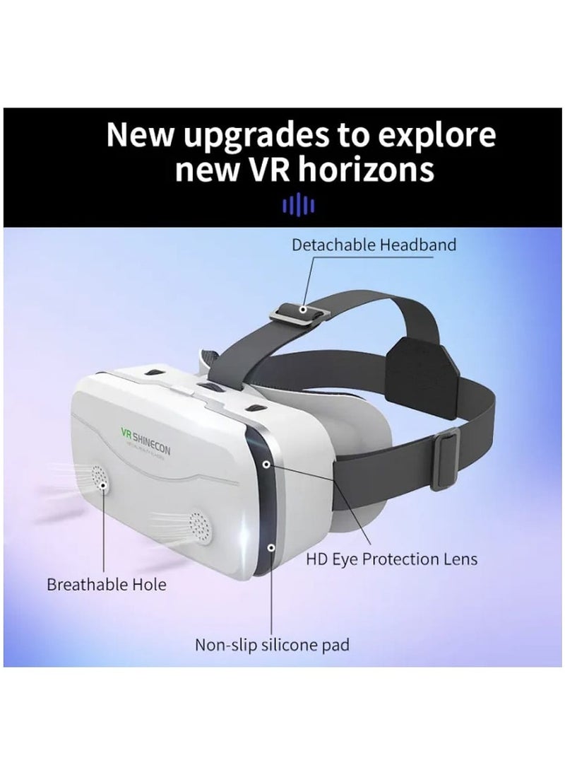 Shinecon - VR Glasses 3D Virtual Reality Head Wearing Gaming Digital Glasses for 4.5-7 inch Smartphones - Image 1