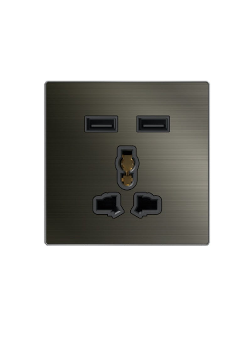 Foreign trade socket (double USB + multi-function socket) 